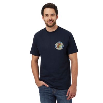 Navy 'Codgoblin' print t-shirt